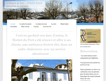 Tablet Screenshot of bistrotduport.com